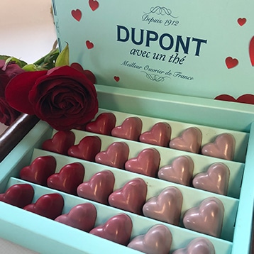 La Saint-Valentin par DUPONT avec un thé