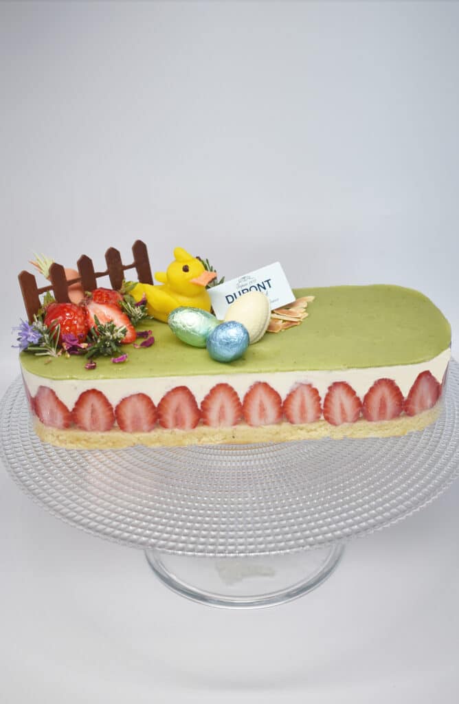 gâteau fraisier Pâques